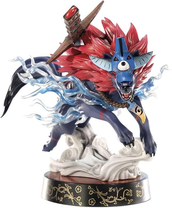 First4Figures Okami Figurine Oki Wolf Shape 22 cm Black