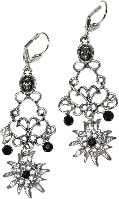 German Edelweiss Flower Earings