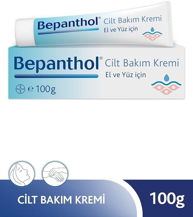 Bepanthol Cilt Bakım Kremi, 100 ml, El ve Yüz için
