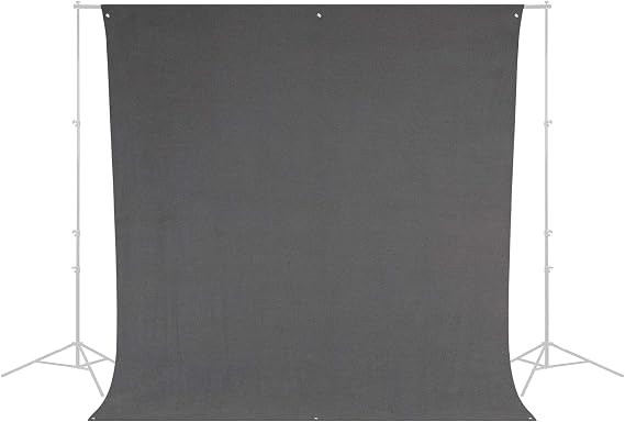 Westcott Wrinkle-Resistant 9' x 10' (2.75 x 3.05m) Backdrop for Photoshoots, Group Portraits, Photo Booth. Portable and Travel Friendly (Neutral Gray)