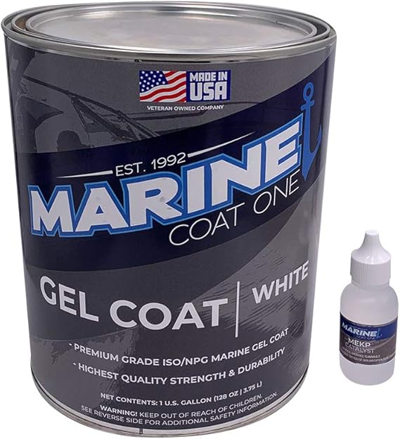 MarineCoat One Premium Marine Gelcoat (Black without Wax, Quart)