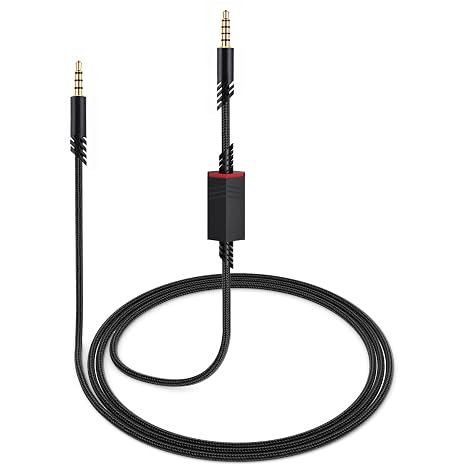 A40 Cord for Astro A10 A40 TR Headsets with Inline Mic Mute Switch, Black