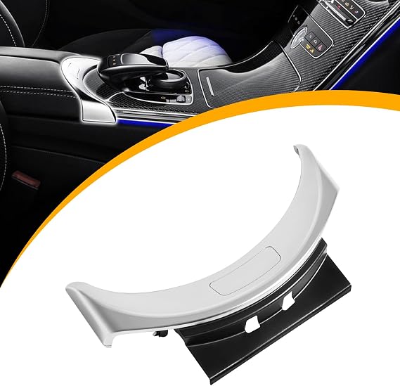 AUTOBABA Front Center Console Armrest Box Release Button Switch Cover | Compatible with 2015-2021 Mercedes-Benz C Class C200 C300 C350E C400 C450 W205, 2017-2021 AMG C43 GLC63 Replace# A2056803407