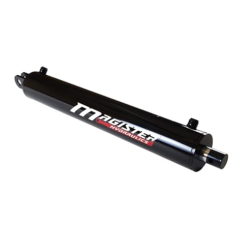 Log Splitter Cylinder 5 in Bore x 24 in Stroke x 2 in Rod - Welded Double Acting Hydraulic Cylinder for Wood Splitter - Heavy-Duty Log Splitter Ram 5x24