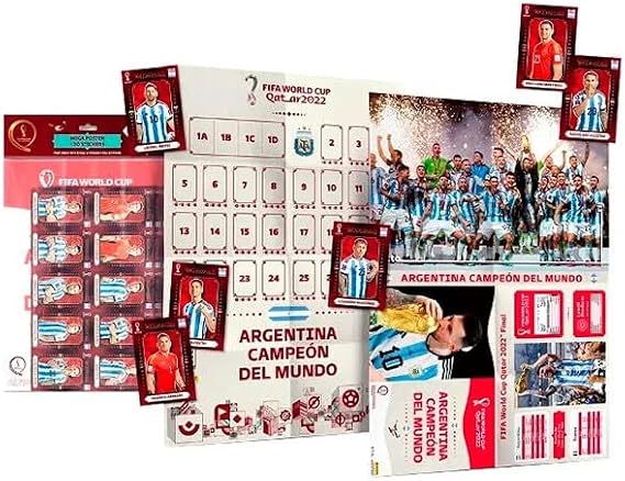 Panini FIFA World Cup Qatar 2022 Official Sticker Series - Winner Complete Set - Maxi Poster + 30 Stickers