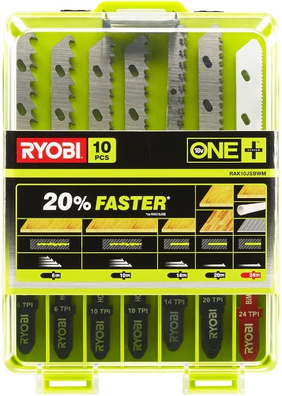 RYOBI Jigsaw Blade Set 10 Piece