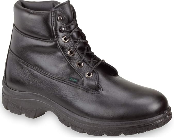 Thorogood Soft Streets Weatherbuster 6" Athletic Work Boots for Men - Insulated Premium Leather with Slip-Resistant Outsole; Berry Compliant and Postal Certified