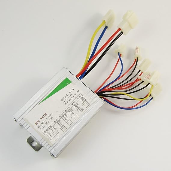 24V 500W 8-Head Brushed Motor Speed Controller for Electric Bike Bicycle Scooter