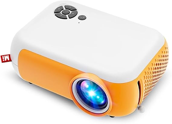Mini Portable Projector Movie Projector HD 1080P Compatible Gift Idea Small Portable Movie Projector Outdoor Projector Camping Video Home Theater Projector HDMI/USB Compatible