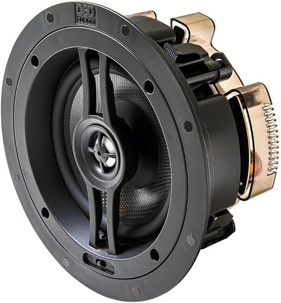 OSD Audio 6.5" Trimless in-Ceiling Speakers 150W for Whole House Audio and Surround Sound Home Theater System, Pair BK-R63