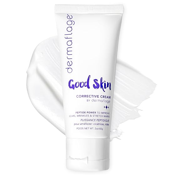Dermaflage Acne Scar Removal Cream With Peptide Power, Fade Acne, Surgical Scars, Stretch Marks And Wrinkles With Good Skin, 2 oz.