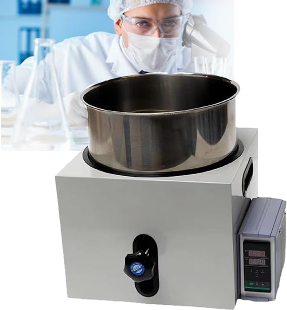 5l Laboratory Oil and Water Bath, Lifting Digital Heating Device with Display, Intelligent Temperature Control/Accuracy ±1°C, with Display Pid Intelligent Temperature Control, for Chemistry