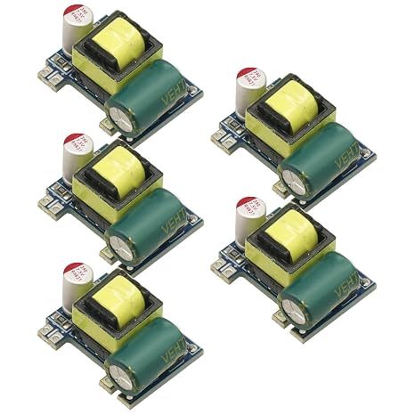 5pcs Mini AC to Dc Converter AC-DC 110V 120V 220V 230V to 5V Converter Board Module Power Supply 5V 700mA (3.5W) Module Board
