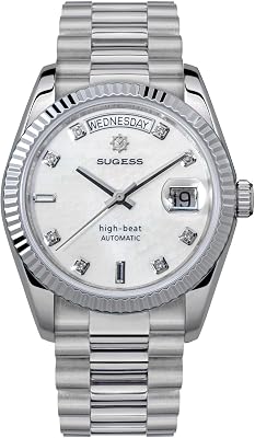 Sugess Date and Day 36mm S449.06 Mechanical Automatic SL-3034 449-DD36 Mens Wrist Watch