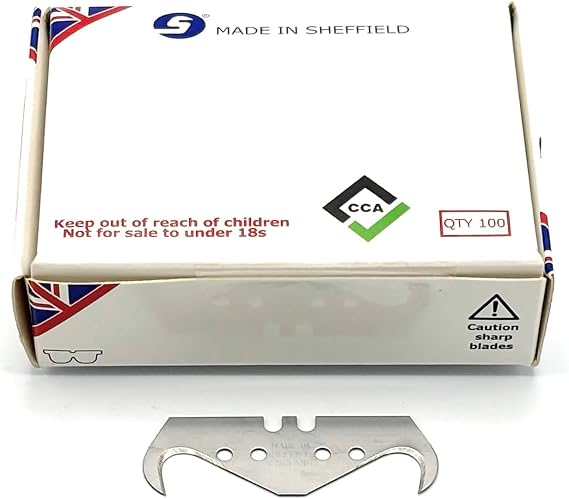 CCA Super Big Hook Trimming Blades x 100 for Roofing and flooring