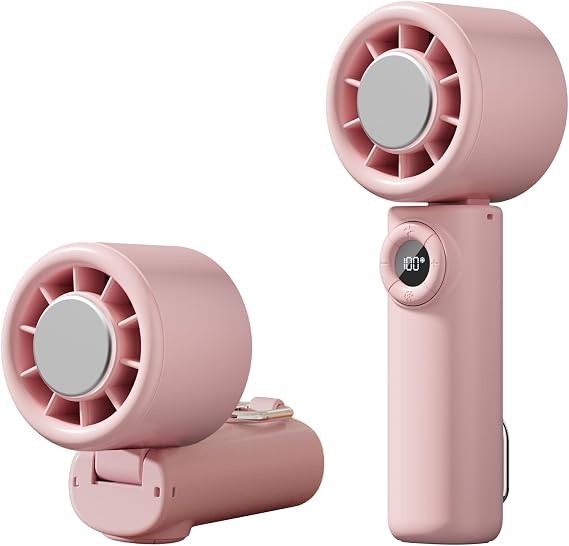 Handheld Fan: Portable Fan Blow Cold Air with Small Ice Cooling Plate