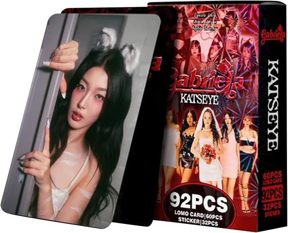 92pcs KATSEYE Merch KATSEYE Photocards Novel Album Lomo Cards Set Mini Merch Photocards Set Girls Gift for Fans A06