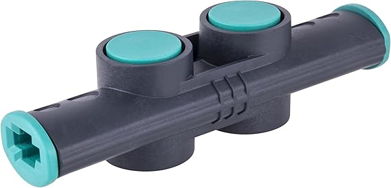 wolfcraft Connector PRO/Easy one-Hand clamp Adapter I 3038000 I for Combining Two one-Hand Clamps | Stable extension and practical connector for clamping large components up to 2 m span, plastic, 3038000