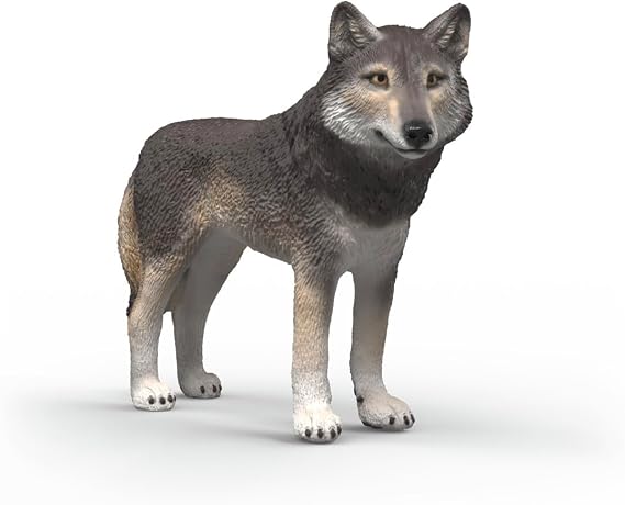 Schleich Wild Life - American Wolf Toy Figurine - Kids Ages 3+ | 14991