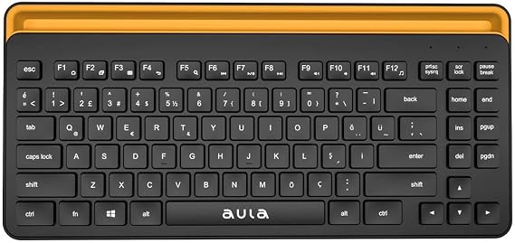 Aula AWK310 Bluetooth 4.0 Kablosuz Telefon Tablet Standlı TKL Türkçe Q Klavye