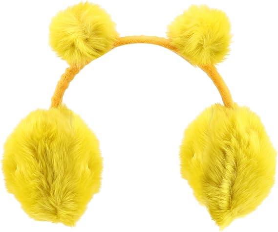 Trendy Apaprel Shop Women's Winter Soft Faux Fur Ear Muffs with Pom Pom Accents