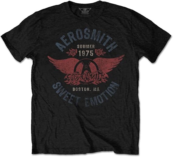 Aerosmith Men's Sweet Emotion Slim Fit T-Shirt XX-Large Black