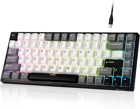 RK ROYAL KLUDGE RK84 Limited Ed RGB Wireless Mechanical Keyboard for Gaming | 75% Triple Mode BT5.0/2.4G/USB-C Hot Swappable TKL Mechanical Keyboard, 84 Keys Wireless Gaming Keyboard, Custom Switch