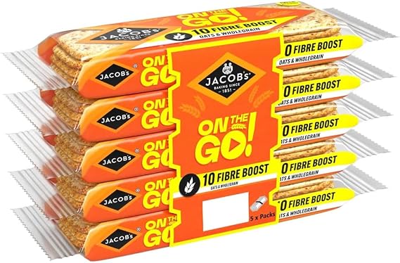 Jacobs Crackers Multipack, 5 x 46g (Fibre Boost Oat)