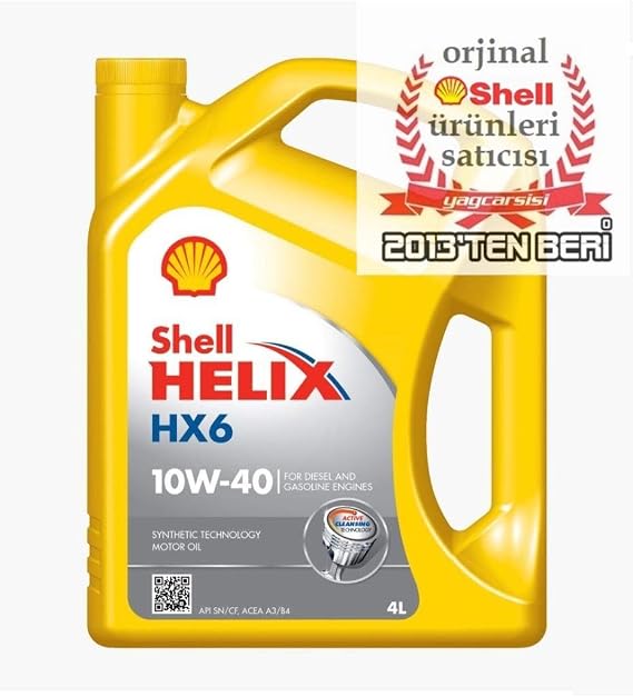 SHELL Helix Hx6 10w/40 4 Liters 2023
