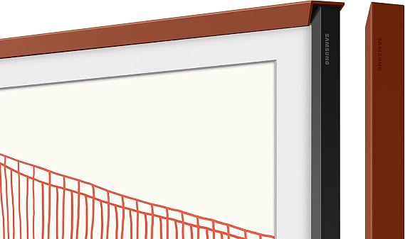 SAMSUNG 55-inch The Frame Customizable - Beveled Brick Red (VG-SCFA55TRCZA, 2021 Model)