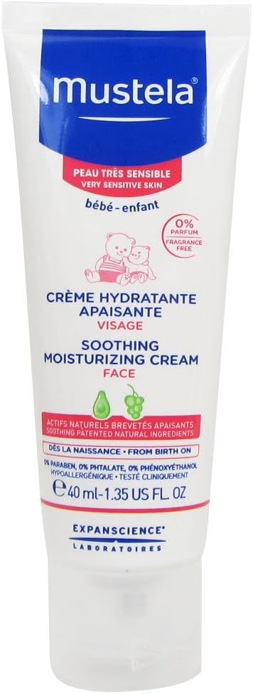 Mustela Mustela Çok Hassas Ciltler için Rahatlatıcı Yüz Kremi 40 ml 1 Paket