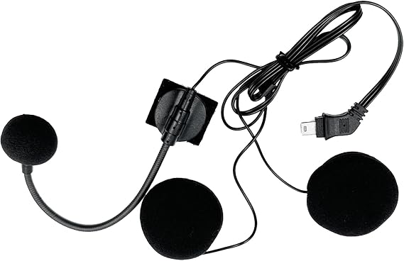 Helmet Headset Microphone | Communication System with Helmet Income Microphone, Waterproof Noise Cancelling 10 Pin Accessory, Perfect for Commuting or Cycling