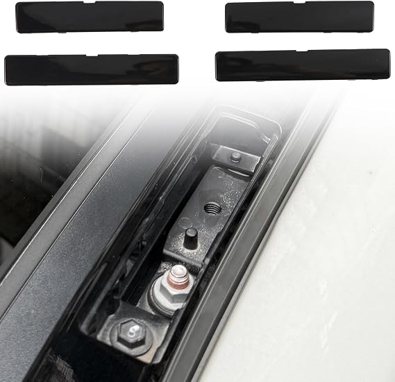HIGH FLYING for Toyota RAV4 2019-2025 Car Exterior Accessories Roof Rails Rack End Cap Cover Shell Replacement ABS 4PCS Black (ONLY Fit OEM Rack)