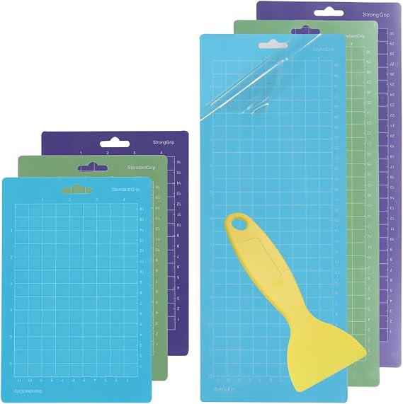 Cutting Mat, 6 Pack (4.5x6.5 Inch & 4.5x12 Inch) | Strong & Standard & Light Replacement Adhesive, Variety Adhesive, Cricut Joy Mat