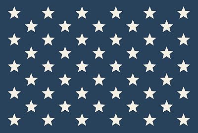 Kitchen Papers Hester & Cook Stars on Blue Paper Placemat, 24 Sheets
