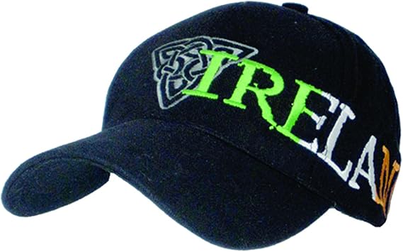 Malham Trinity Knot Baseball Cap 100% Cotton Black