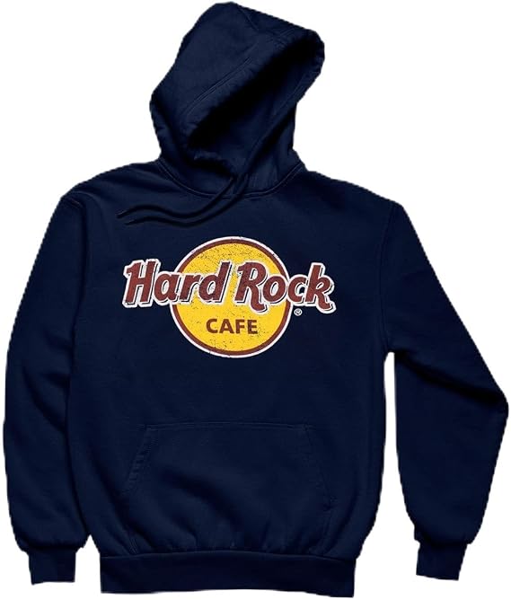 Hard Rock Classic Pullover Hoodie Navy