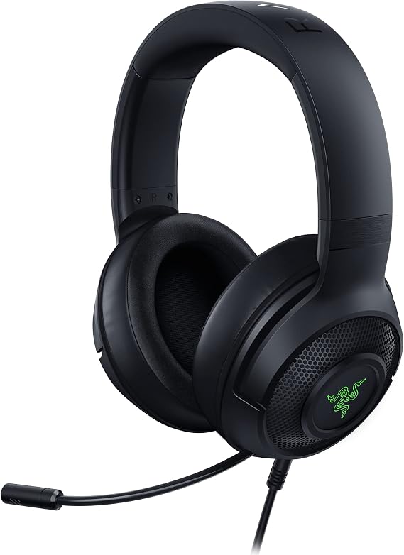 Razer Kraken V3 X Gaming Headset for PC, 7.1 Surround Sound, Black
