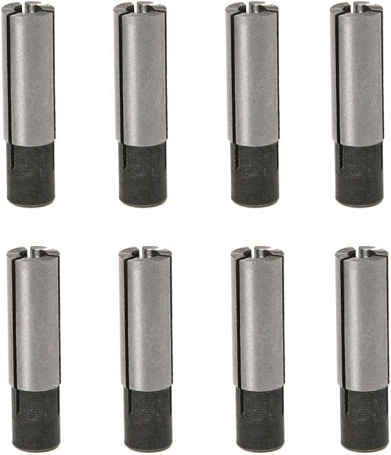Saipe 8pcs 1/4" to 1/8" Precision Engraving Bit CNC Router Tool