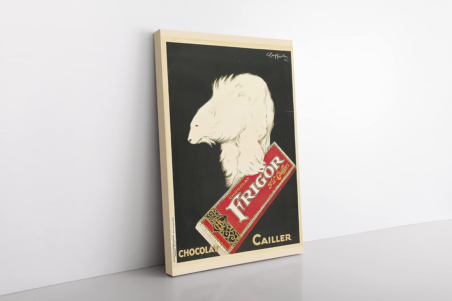 AOP+ Leonetto Cappiello Frigor Chocolat Cailler Canvas Art - Vintage Advertising Poster Reproduction for Wall Decor