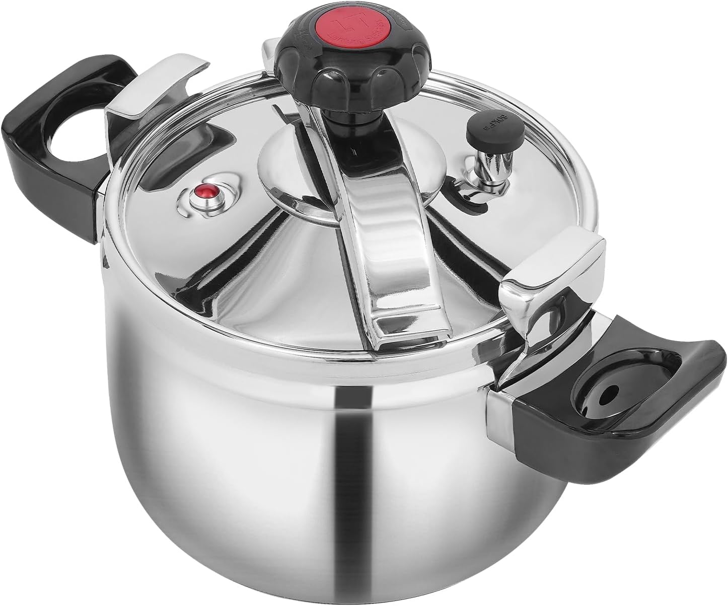 Family Small Mini Pressure Cookers, 201Stainless Steel 5L Pressure Canners High Safety The Hassle-free Pressure Cooker for Everyday Use in Your Kitchen 5L