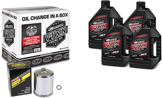 V-Twin Quick Change Kit Synthetic w/Chrome Filter, Twin Cam