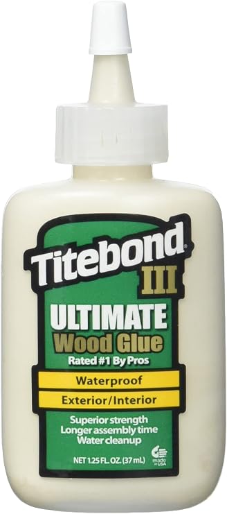Titebond 141/1 Ultimate Holzleim (37 ml) für den Innen- und Außenbereich höchste Festigkeit beste Verarbeitbarkeit wasserfest 1 Stück ZL-141/1