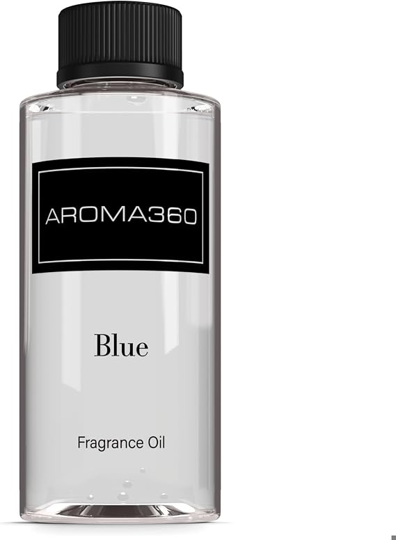 Aroma360 | Blue Diffuser Oil Blend | Luxury Essential Aromatherapy Reed Diffuser | Blue Cedar, Lavender and Eucalyptus | 6.7 fl oz 200mL