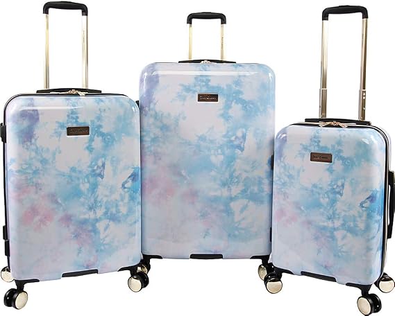 Juicy Couture Sadie 3-piece Hardside Spinner Luggage Set Luggage Set, Purple