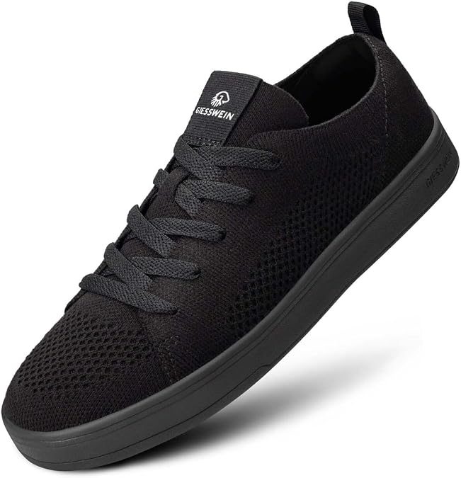 GIESSWEIN Men’s Merino Wool Trainers Low Top Knitted Trainers with 3D Stretch Super Light Lace-Up Sports Shoes Casual Shoes