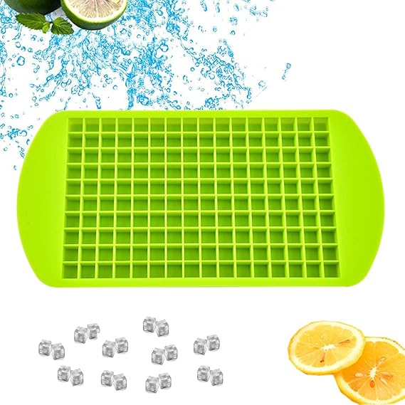 Mini Ice Cube Trays 160 Grids Silicone Cube Kitchen Refrigerator Mold