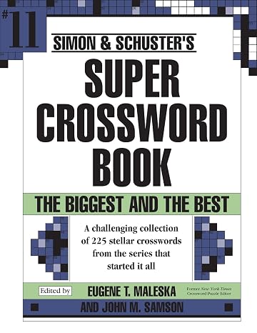 Simon & Schuster Super Crossword Puzzle Book #11