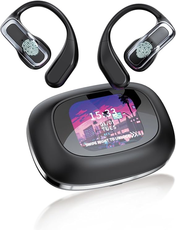 ERAZER XP3 AI Language Translation Earbuds,Translation Earbuds Real Time,Bluetooth Headphone with OWS Touchscreen for 135 Languages & Accents,HD Sound Quality Translator with APP for iOS & Android