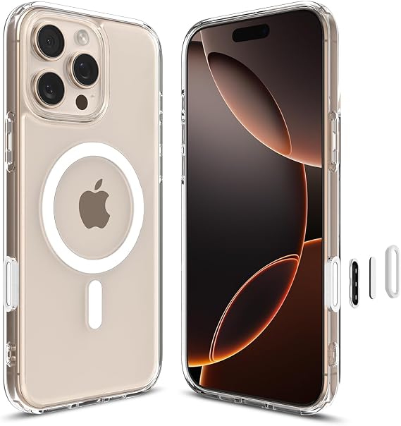 Spigen Ultra Hybrid T MagFit Case for iPhone 16 Pro Max - Clear White